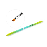 386117 Омбре Кисть для геля квадратная №6 салатово-бирюзовая