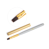 380573 TNL Gray Кисть для геля квадратная с колпачком №6