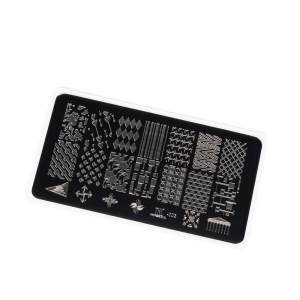 TNL Пластина для стемпинга №03 Premium - футуризм