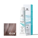 TNL 10.26 Крем-краска для волос Million Gloss, платиновый блонд розовый, 100 мл.