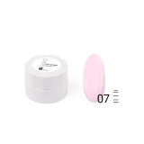 Акригель для наращивания ногтей PASHE №07 камуфляж пудровый розовый, 10 мл.