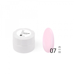 Акригель для наращивания ногтей PASHE №07 камуфляж пудровый розовый, 10 мл.