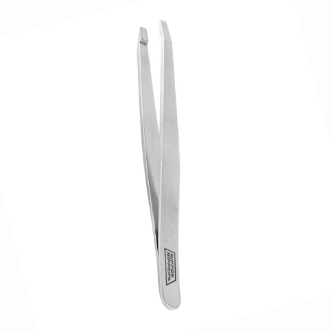 NN T-01 Пинцет для бровей, 96 мм, Прямой край