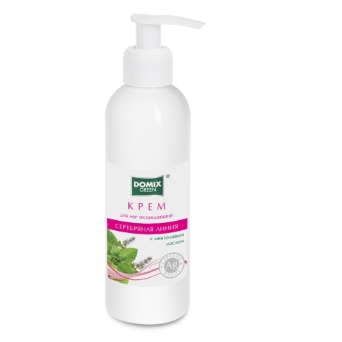 DGP Крем для ног Охлаждающий с наносеребром, 200 мл.