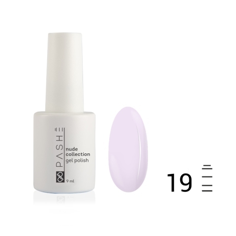 Гель-лак PASHE Nude Collection №19 лилово-розовый, 9 мл.