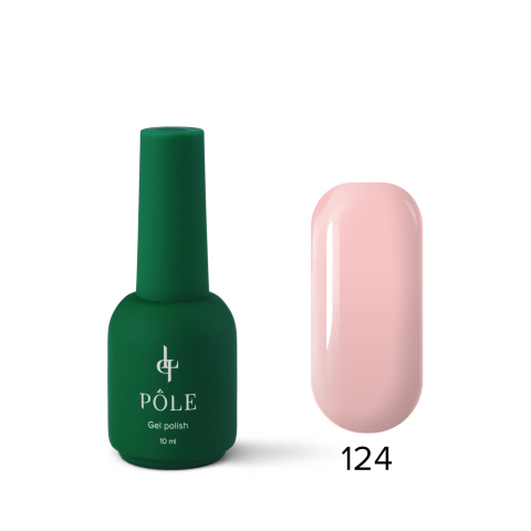 Цветной гель-лак POLE Роскошь №124 Миндальное бланманже, 10 мл.