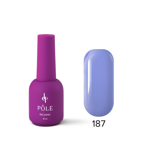 Цветной гель-лак POLE Роскошь №187 Лебединое озеро, 10 мл.