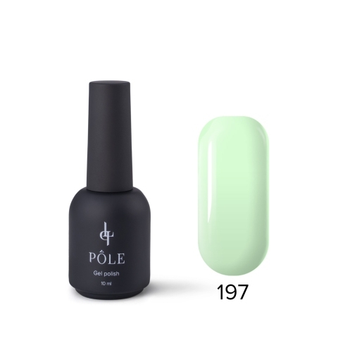 Цветной гель-лак POLE Роскошь №197 Фисташковый пралине, 10 мл.