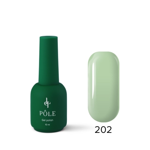 Цветной гель-лак POLE Роскошь №202 Тропический хаки, 10 мл.