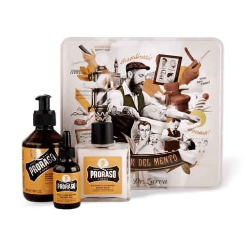 PRORASO Набор для ухода за бородой Wood & Spice