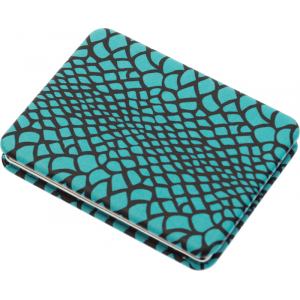 РМР-5573С DEWAL Зеркало карманное прямоугольное Голубая рептилия, 5,5*1*7 см