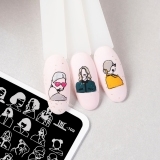 TNL Пластина для стемпинга №109 Premium - Modern Women