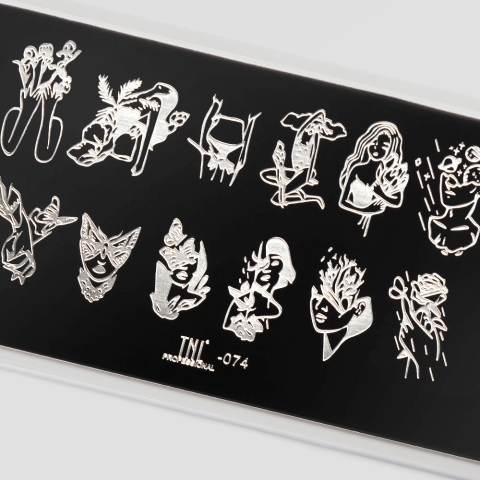 TNL Пластина для стемпинга №74 Premium