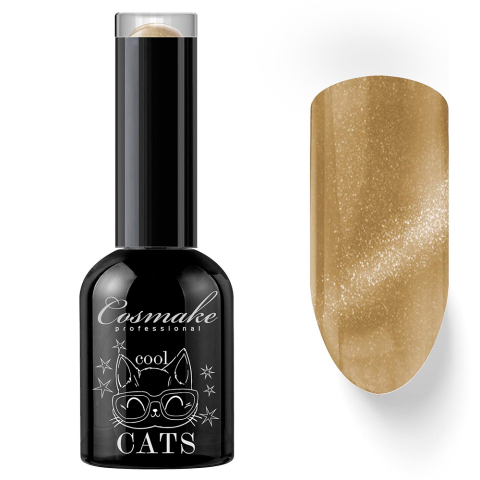 Cosmake 06 Гель-лак Кошачий глаз Желтый, 11 мл.