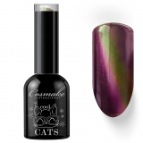 Cosmake 24 Гель-лак Кошачий глаз Серо-малиновый, 11 мл.