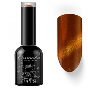 Cosmake 30 Гель-лак Кошачий глаз Оранжевый, 11 мл.