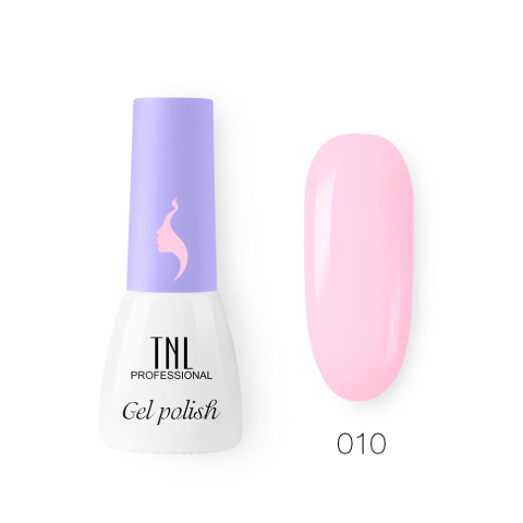 TNL Гель-лак 8 Чувств Mini №010 пастельно-сиреневый, 3,5 мл.