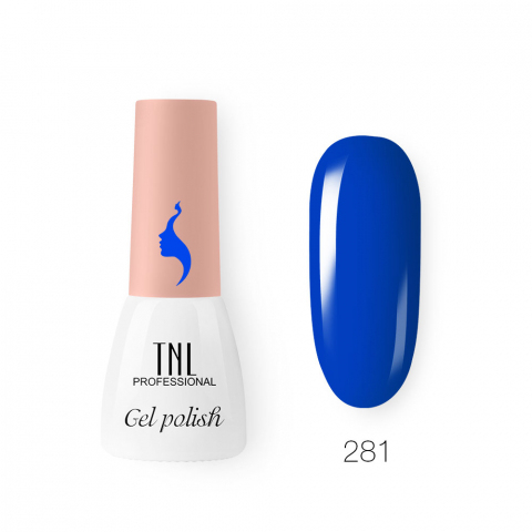 TNL Гель-лак 8 Чувств Mini №281 электро-синий, 3,5 мл.