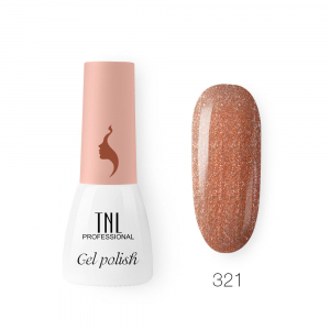 TNL Гель-лак 8 Чувств Mini №321 сияющая карамель, 3,5 мл.