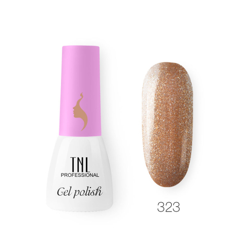 TNL Гель-лак 8 Чувств Mini №323 бронзовый свет, 3,5 мл.