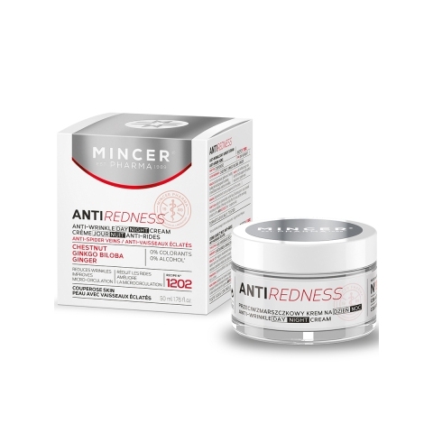 MINCER Дневной и ночной крем против морщин и красных звёздочек №1202, 50 мл.