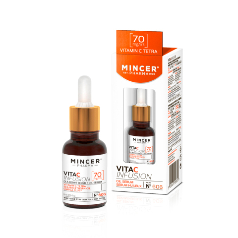 MINCER Маслянная антивозрастная сыворотка для лица с витамином С №606, 15 мл.