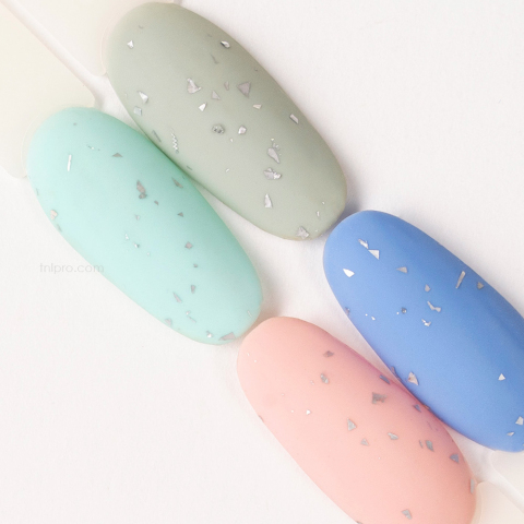 TNL Закрепитель для гель-лака Матовый Smuzi №04 с блестками, 10 мл.