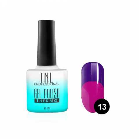 TNL Гель-лак Thermo №13 фиолетовый-фуксия, 10 мл.
