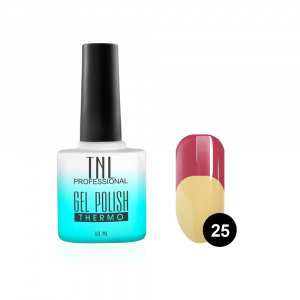 TNL Гель-лак Thermo №25 лососево-розовый-персиковый, 10 мл.