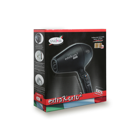 EK2R Фен COIF*IN 2400 Вт, 3 насадки, с ионизацией, чёрный