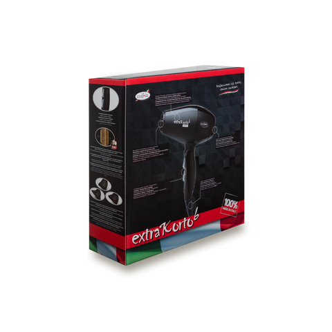 EK6K Фен COIF*IN 2000 Вт, 3 насадки, с ионизацией, чёрный