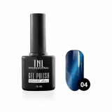 TNL Гель-лак Кошачий глаз №04 синий, 10 мл.