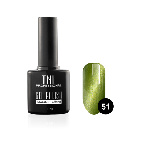 TNL Гель-лак Кошачий глаз №51 цитрусовый, 10 мл.
