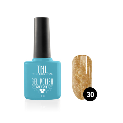 TNL Гель-лак Mosaic effect №30 сепия, 10 мл.