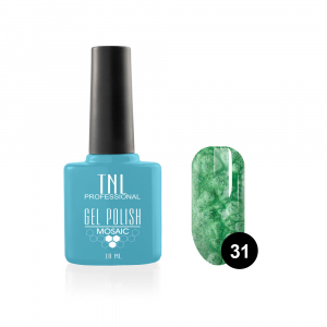 TNL Гель-лак Mosaic effect №31 малахитовый, 10 мл.