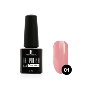 TNL Гель-лак 3 в 1 №01 французская роза, 6 мл.