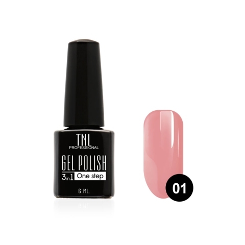 TNL Гель-лак 3 в 1 №01 французская роза, 6 мл.