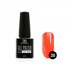 TNL Гель-лак 3 в 1 №20 рубиново-красный, 6 мл.