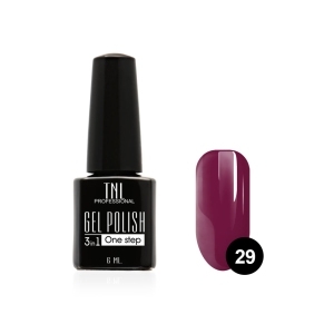 TNL Гель-лак 3 в 1 №29 красно-коричневый, 6 мл.