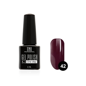 TNL Гель-лак 3 в 1 №42 маджента, 6 мл.