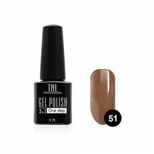 TNL Гель-лак 3 в 1 №51 шоколад, 6 мл.