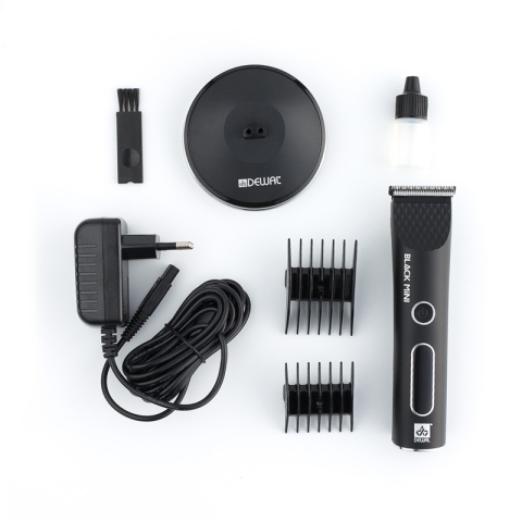 03-066 DEWAL Машинка для стрижки BLACK Mini, 5500 об/мин., Т-нож 32 мм, 0,3 мм, 2 насадки