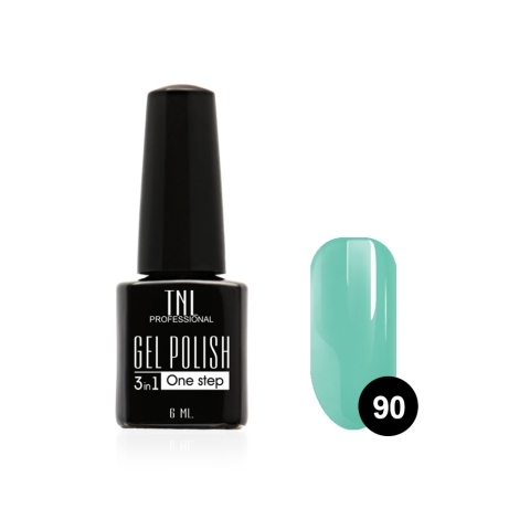 TNL Гель-лак 3 в 1 №90 снежная мята, 6 мл.
