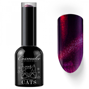 Cosmake 35 Гель-лак Кошачий глаз Фиолетово-бордовый, 11 мл.