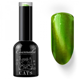 Cosmake 38 Гель-лак Кошачий глаз Зеленый, 11 мл.