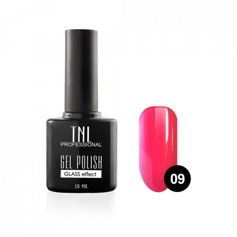 TNL Гель-лак Зеркальный блеск №09 неоново-розовый, 10 мл.