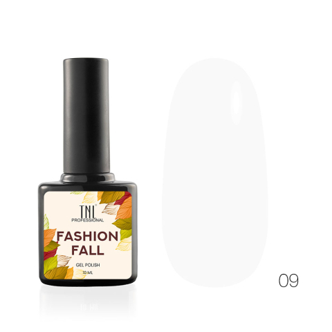 TNL Гель-лак Fashion Fall №09 невинный белый, 10 мл.