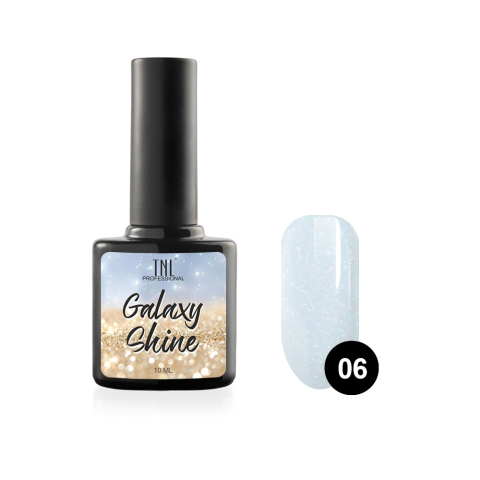 TNL Гель-лак Galaxy shine №06 светло-голубой с шиммером, 10 мл.
