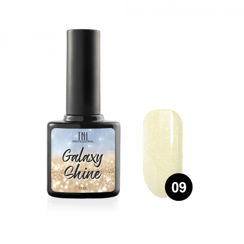 TNL Гель-лак Galaxy shine №09 светло-желтый с шиммером, 10 мл.