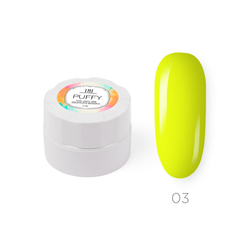 TNL Гель-мусс дизайн объем Puffy №03 Яркий лимон, 6 мл.